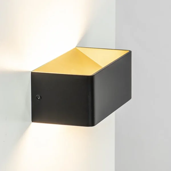 wandlamp_stretto_zwartgou_1.webp Flash Sale Straluma Wandlamp Stretto zwart/goud 20cm
