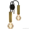 wandlamp_toog_dubbel_zwar_1.webp Cheap Straluma Wandlamp toog dubbel zwart/mat goud