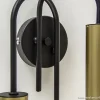wandlamp_toog_dubbel_zwar_2.webp Cheap Straluma Wandlamp toog dubbel zwart/mat goud