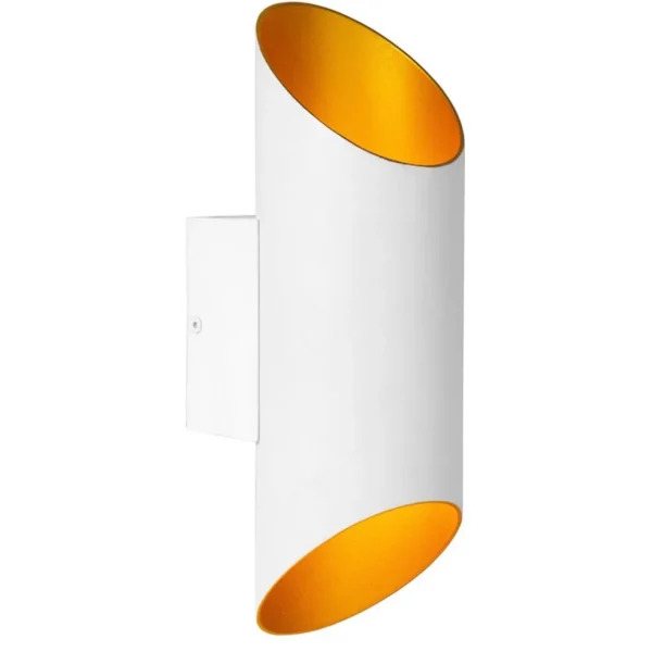 wandlamp_updown_cilinder__1.webp Clearance Straluma Wandlamp up+down cilinder wit/goud