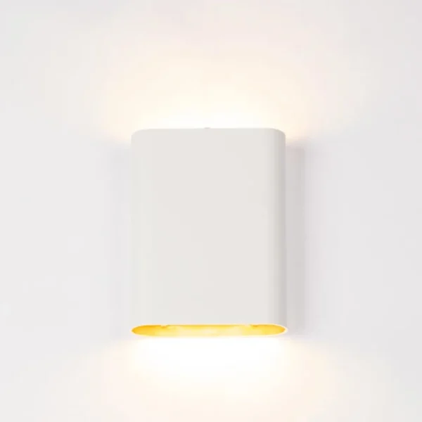 wandlamp_witgoud_ovaal_di_1.webp Online Straluma Wandlamp wit/goud ovaal dimbaar