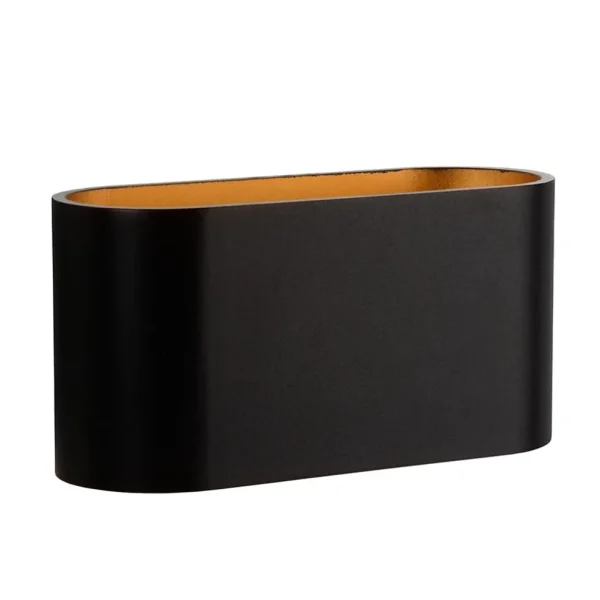 wandlamp_xera_ovaal_zwart_0.webp Hot Straluma Wandlamp Xera ovaal zwart/goud