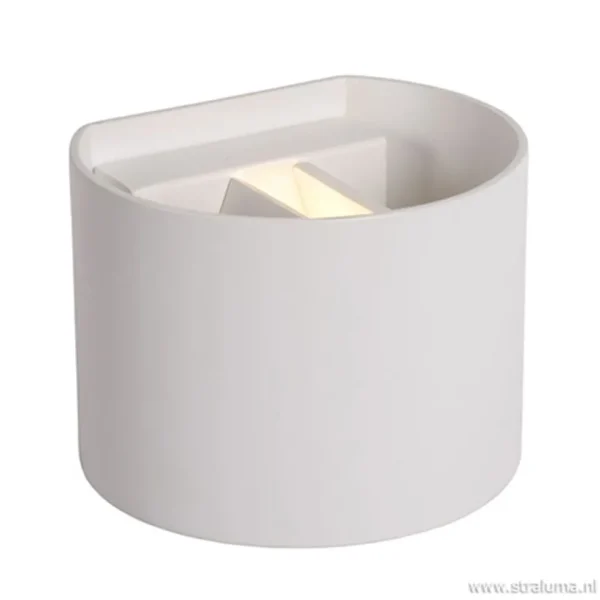 wandlamp_xio_wit_afgerond_2.webp New Straluma Wandlamp Xio wit afgerond incl. led g9