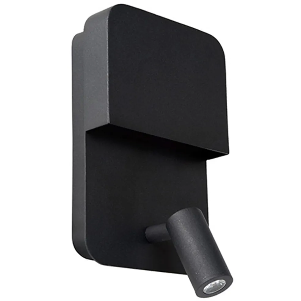 wandlamp_zwart__leesspot__0.webp Cheap Straluma Wandlamp zwart + leesspot en usb