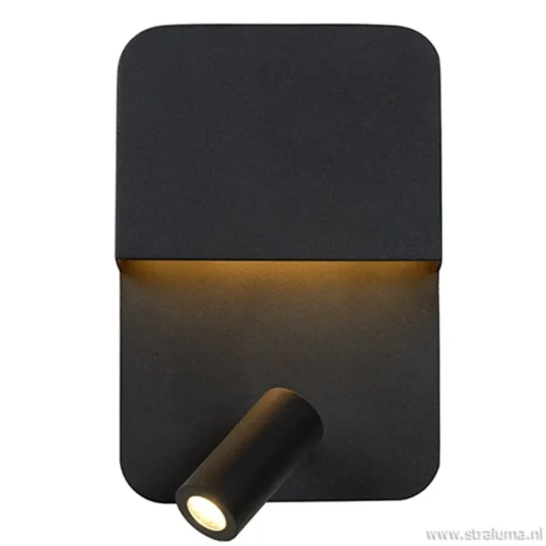 wandlamp_zwart__leesspot__2.webp Cheap Straluma Wandlamp zwart + leesspot en usb