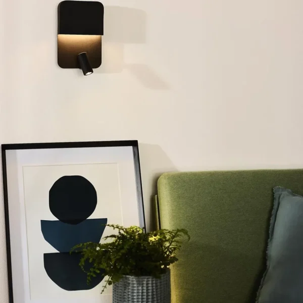 wandlamp_zwart__leesspot__4.webp Cheap Straluma Wandlamp zwart + leesspot en usb