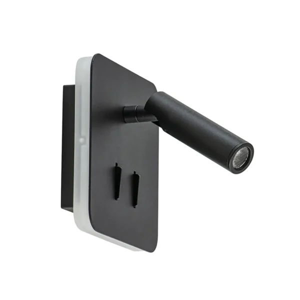 wandlamp_zwart_leesspot___0.webp New Straluma Wandlamp zwart leesspot + indirect lich