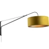 wandlamp_zwart_met_velour_1.webp Hot Straluma Wandlamp zwart met velourse kap