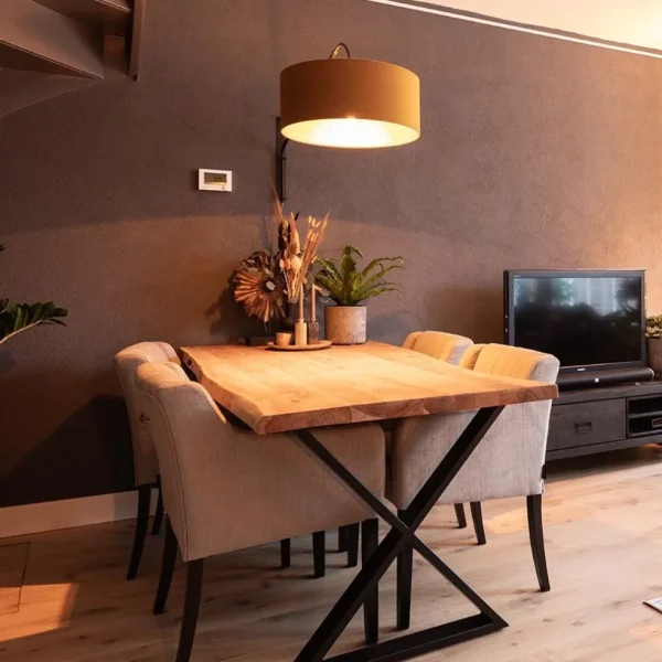 wandlamp_zwart_met_velour_4.webp Hot Straluma Wandlamp zwart met velourse kap
