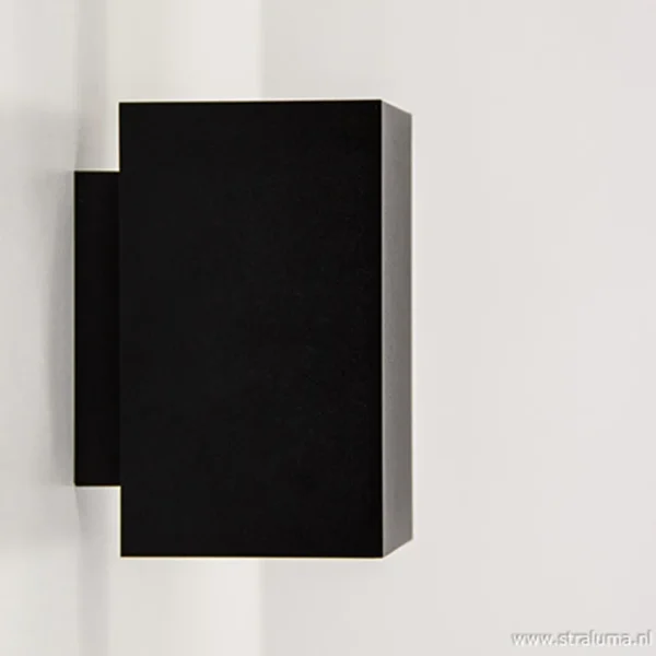 wandlamp_zwart_rechthoek__1.webp New Straluma Wandlamp zwart rechthoek up+down gu10