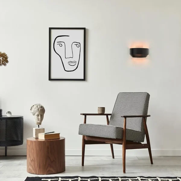 wandlamp_zwartgoud_updown_4.webp Shop Straluma Wandlamp zwart/goud up+down langwerpig