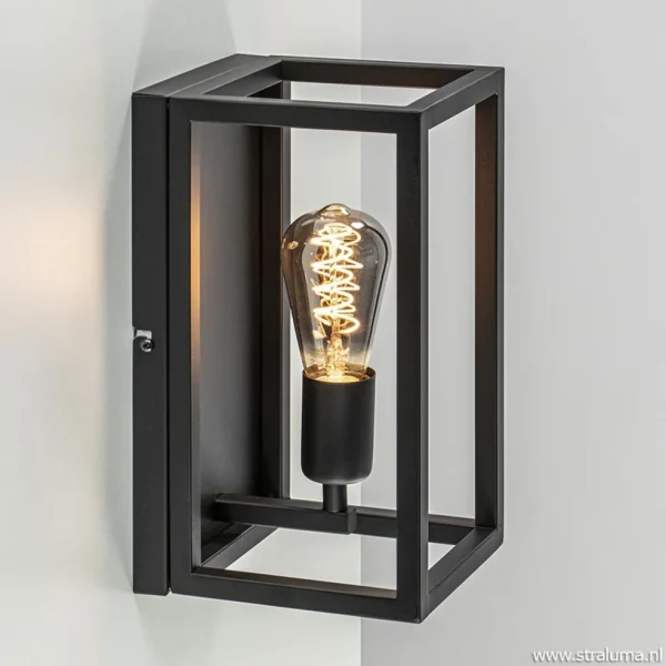 wandplafondlamp_rechthoek_1.webp Clearance Straluma Wand-/plafondlamp rechthoek frame zwart