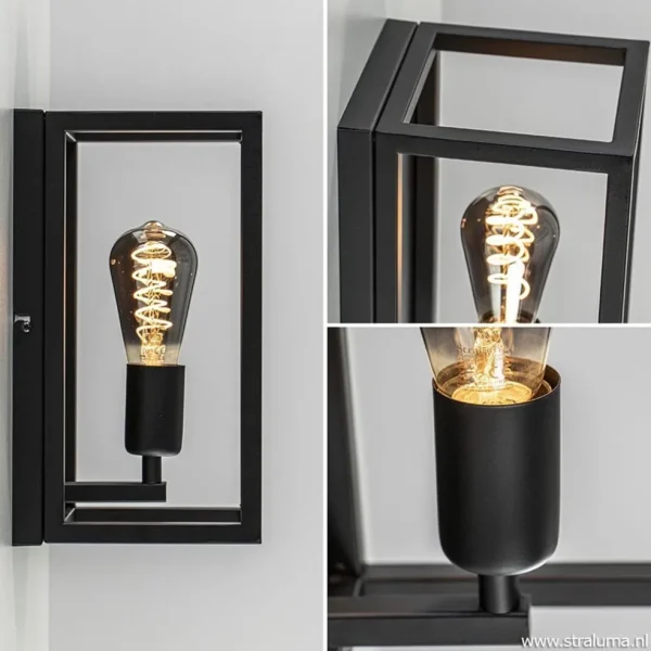 wandplafondlamp_rechthoek_2.webp Clearance Straluma Wand-/plafondlamp rechthoek frame zwart