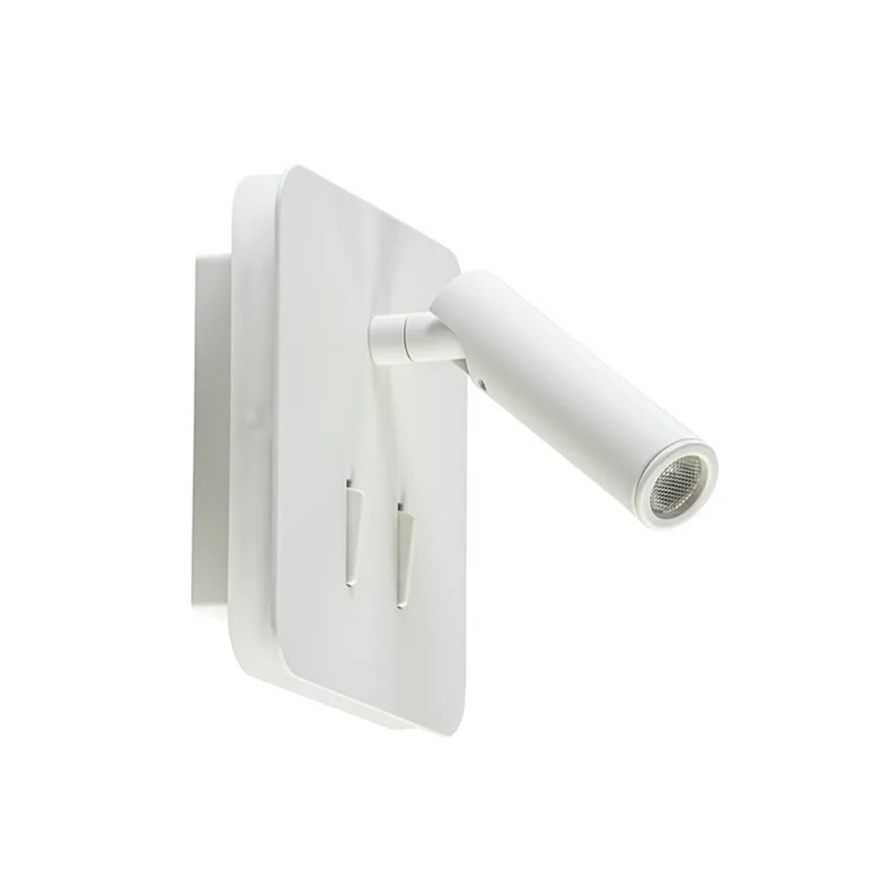 witte_wandlamp_vierkant_i_0.webp Clearance Straluma Witte wandlamp vierkant inclusief LED en spot