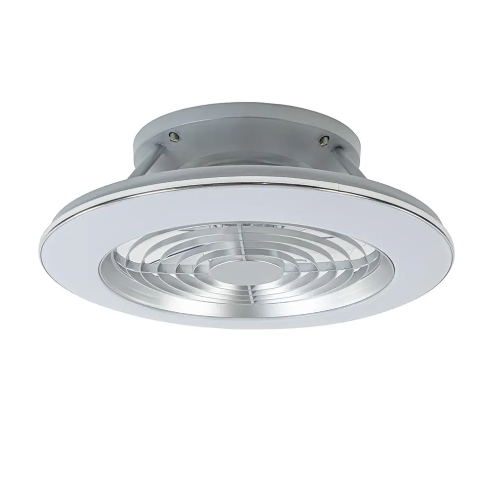Hot Straluma Zilveren ventilator inclusief LED klein
