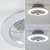 Hot Straluma Zilveren ventilator inclusief LED klein