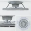 Hot Straluma Zilveren ventilator inclusief LED klein