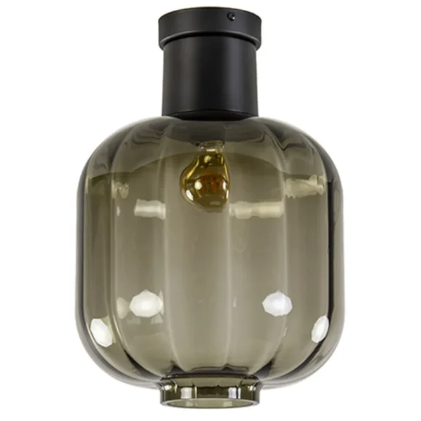 zwart_glazen_plafondlamp__0.webp Sale Straluma Zwart glazen plafondlamp luxury