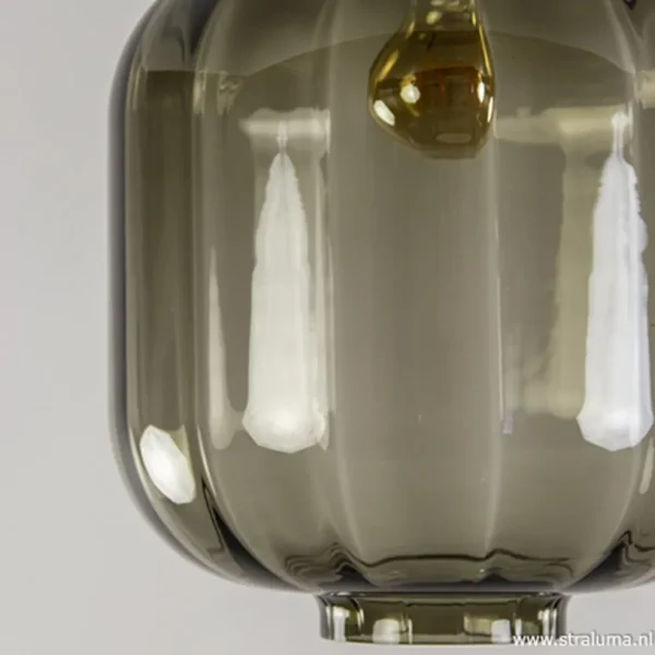 zwart_glazen_plafondlamp__2.webp Sale Straluma Zwart glazen plafondlamp luxury