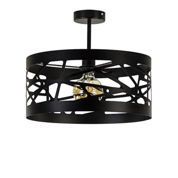 Cheap Straluma Zwart metalen plafondlamp Scandinavisch