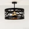 Cheap Straluma Zwart metalen plafondlamp Scandinavisch