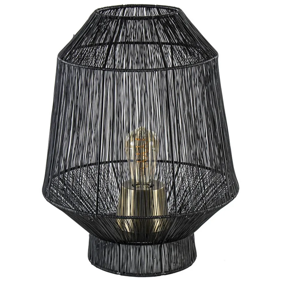 zwart_metalen_tafellamp_v_0.webp New Straluma Zwart metalen tafellamp Vitora met brons
