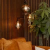 zwart_metalen_vloerlamp_m_4.webp Discount Straluma Zwart metalen vloerlamp met titanium glazen kappen