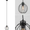 Store Straluma Zwarte draad hanglamp bol klein