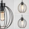 Store Straluma Zwarte draad hanglamp bol klein