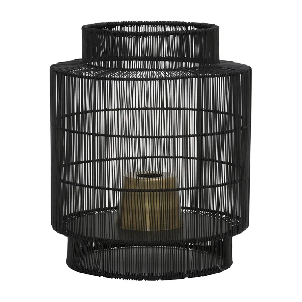 zwarte_draad_tafellamp_me_0.webp Discount Straluma Zwarte draad tafellamp met brons