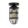 Discount Straluma Zwarte Kooi- plafondlamp met glas