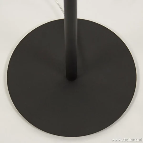 Best Straluma Zwarte krul vloerlamp LED dimbaar