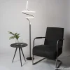 Best Straluma Zwarte krul vloerlamp LED dimbaar