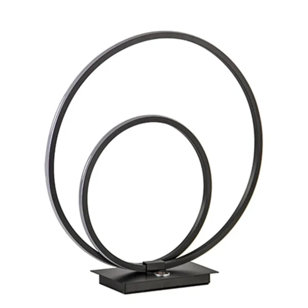 Outlet Straluma Zwarte LED tafellamp met touchdimmer
