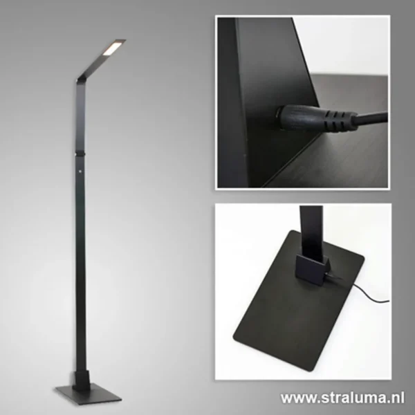 zwarte_led_vloerlamp_met__1.webp Fashion Straluma Zwarte led vloerlamp met touchdimmer