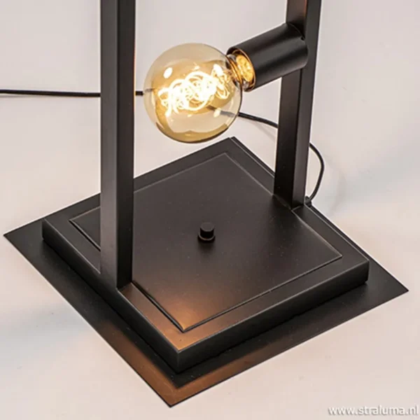 zwarte_metalen_vloerlamp__2.webp Flash Sale Straluma Zwarte metalen vloerlamp open frame