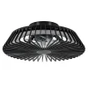 New Straluma Zwarte plafondventilator mini met dimbaar LED