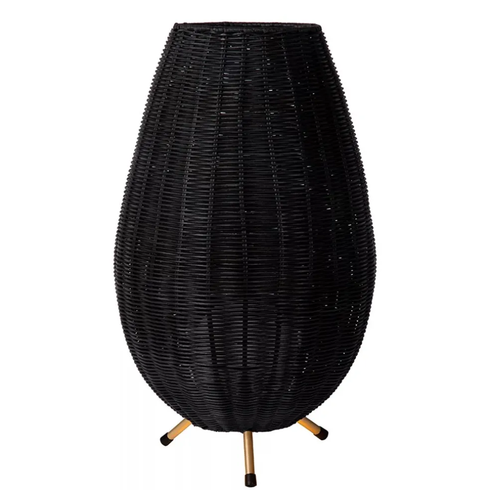zwarte_rotan_tafellamp_me_0.webp Best Sale Straluma Zwarte rotan tafellamp met gouden driepoot