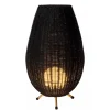 Best Sale Straluma Zwarte rotan tafellamp met gouden driepoot