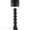 zwarte_vloerlamp_bollen_m_1.webp Hot Straluma Zwarte vloerlamp bollen met zwarte ronde kap