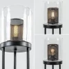 zwarte_vloerlamp_met_cili_3.webp New Straluma Zwarte vloerlamp met cilinder kap helder glas