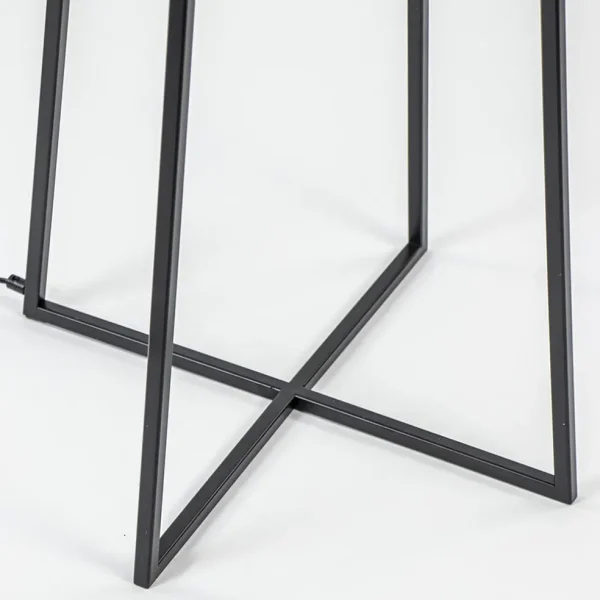 zwarte_vloerlamp_modern_f_1.webp Discount Straluma Zwarte vloerlamp modern frame excl. kap