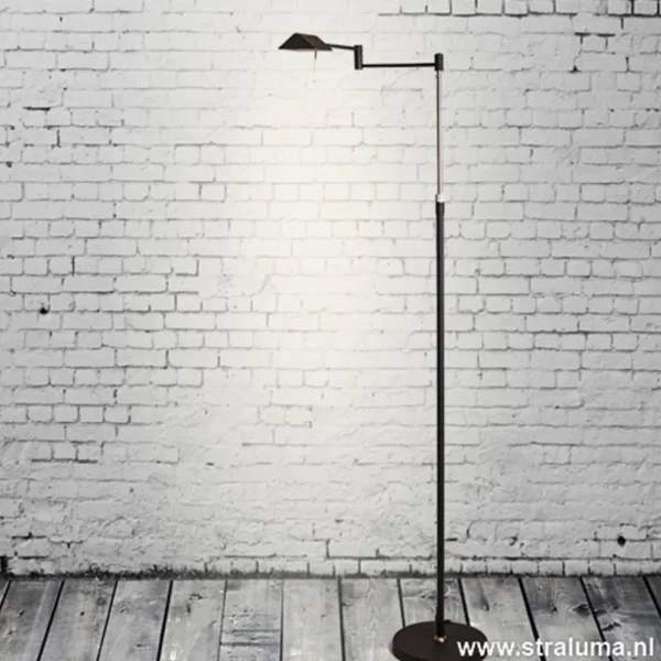 zwarte_vloerlampleeslamp__1.webp Fashion Straluma Zwarte vloerlamp-leeslamp LED dimbaar