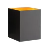 zwartegouden_wandlamp_xer_1.webp Cheap Straluma Zwarte-gouden wandlamp Xera vierkant