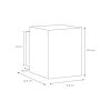 zwartegouden_wandlamp_xer_3.webp Cheap Straluma Zwarte-gouden wandlamp Xera vierkant